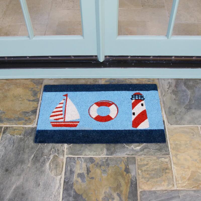 RubberCal Summer "Beach Doormat" Kit 18" x 30" 2 Door Mats Bed
